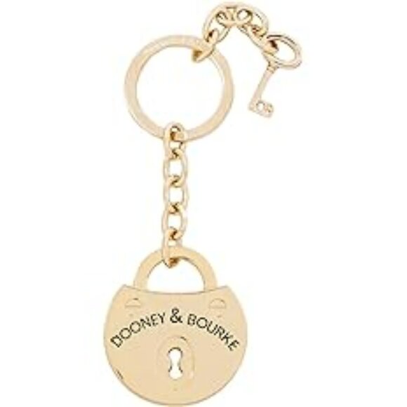 Dooney and Bourke Lock And Key Keyring Bag Charm - Picture 2 of 5
